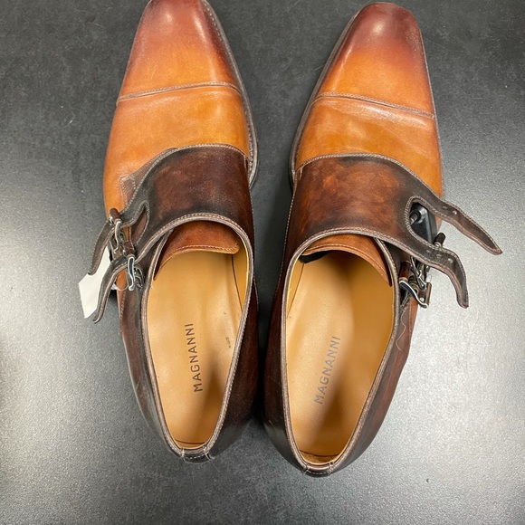 Magnanni Brand new still great condition.double-buckle monk shoes